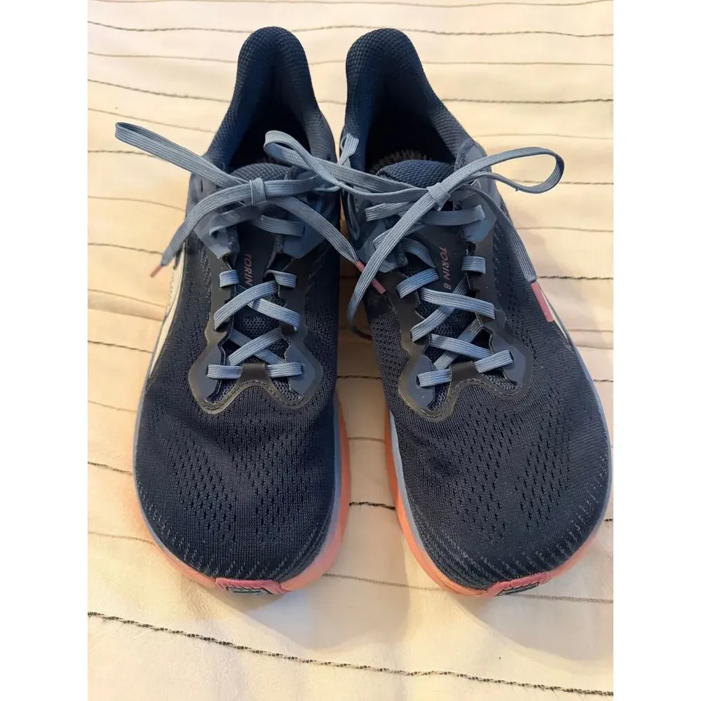 Altra Women's Torin 8 Zero-Drop Running Shoes, Navy/Peach